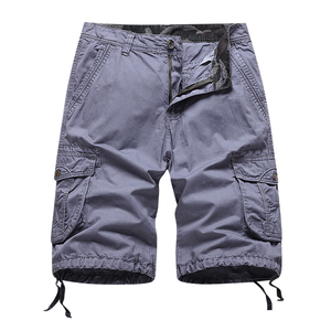 Short Cargo d'été Slim pour homme, <span class=keywords><strong>Bermuda</strong></span> <span class=keywords><strong>Chino</strong></span> tissé 100% coton, poches multiples - Product Image 3
