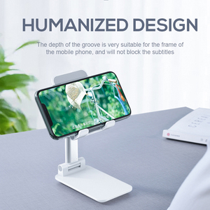 Essager — support de téléphone portable pliable, pour iPhone, <span class=keywords><strong>Samsung</strong></span>, <span class=keywords><strong>iPad</strong></span> Pro, Table de bureau à gravité Flexible - Product Image 2