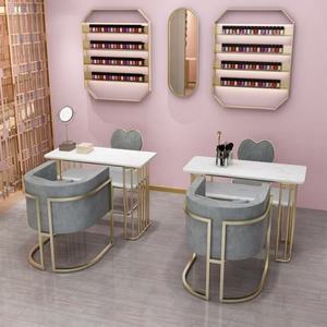 Mesa de Manicura Moderna y Minimalista, Juego de Sofá Largo para Salón de Belleza, Muebles de Salón, Mesa de Manicura - Product Image 2