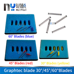 Lames de découpe Graphtec à 30, 45 et <span class=keywords><strong>60</strong></span> degrés pour traceur de découpe Graphtec FC8000 <span class=keywords><strong>FC8600</strong></span> FC9000 et découpeuse de vinyle Silhouette Cameo - Product Image 1