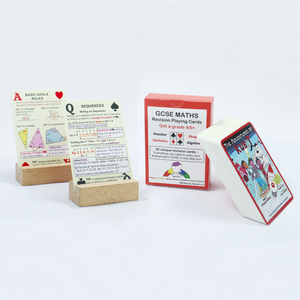 Juego de cartas de revisión de matemáticas impresas personalizadas, naipes Let's Talk Learning, juegos de cartas para niños - Product Image 6