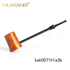 Muxiang Tobacco Pipe Straight Type Carbon Fiber Stem Lightweight Smoking Pipe For Men - Product Image 2