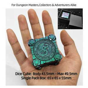 Металлические кубики Dungeons & Dragons, вращающиеся кубики 7 в 1 DnD RPG, уникальный дизайн дракона и меча, премиальный подарок для игроков - Product Image 5
