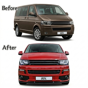 กระจังหน้ารถยนต์รุ่น <span class=keywords><strong>T5</strong></span>.1 Transporter Facelift ปี 2010 2011 <span class=keywords><strong>2012</strong></span> 2013 2014 รุ่นสปอร์ต ชุดแต่งทดแทน - Product Image 5