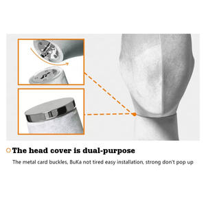 Butik pencere giyim vitrin için çıkarılabilir kafa ve ahşap kolları ile kadife kadın tam vücut manken - Product Image 6