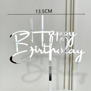 374 Feliz Cumpleaños, Decoración Acrílica para Pastel, Herramienta para Fondant, Molde para Hornear Pasteles, Prensa para Decorar Repostería - Product Image 4