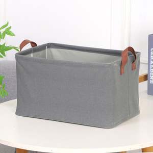 High Quality <b>Collapsible</b> Fabric Storage <b>Baskets</b> Kids Toy Storage Bins Organizer for Shelves - Product Image 3