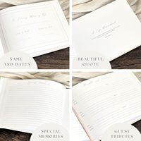 Livre d'or de mariage en cuir gaufré personnalisable, journal de souvenirs à couverture rigide pour la réception de mariage