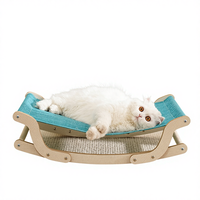 Hamac pour animaux de compagnie en bois Meow Xianer et lit pour chat - Conception simple universelle pour toutes les saisons