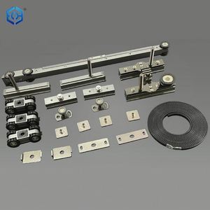 Marco de aluminio de cuatro enlaces, puerta corredera de vidrio, grúa, polea de pista, amortiguador, puerta de enlace, accesorios de rueda de grúa - Product Image 1