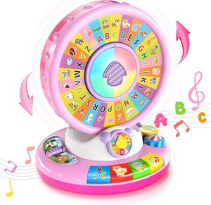 Jouet interactif de grande roue de l'Exposition universelle FiveStar, jouet éducatif préscolaire pour bébé, alphabet de l'animalerie, jouet éducatif rotatif - Product Image 1