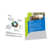 Papel de impresión personalizado A3/A4, tamaño del folleto, chaquetas, archivo, publicidad, carpeta DE PRESENTACIÓN DE 2 bolsillos