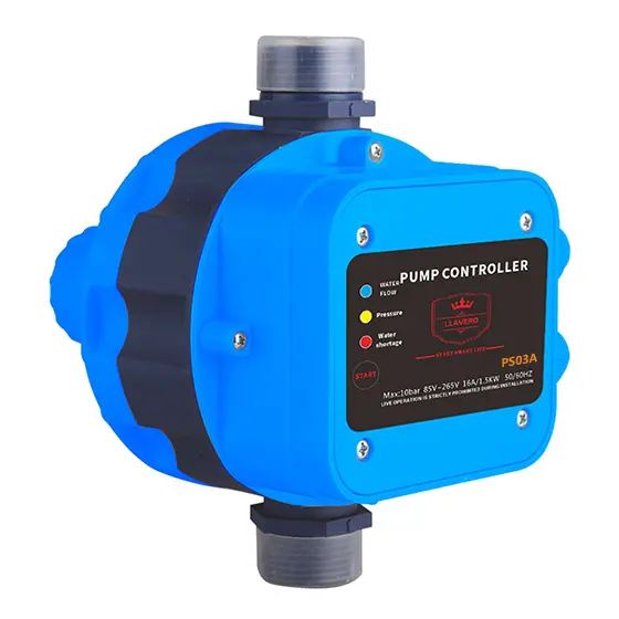 Desain baru PS03A tipe warna biru 10bar 16A pengontrol tekanan aliran air sakelar pengontrol pompa otomatis untuk air