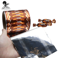 Envoltorio de Chocolate Impreso Personalizado, Película de Embalaje de Chocolate con Parte Superior de Aluminio y Giro