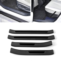 Accessoires intérieurs en acier inoxydable pour TOYOTA BZ4X : Protection de seuil de porte, bande de bienvenue, protection de coffre, patch de pare-chocs arrière