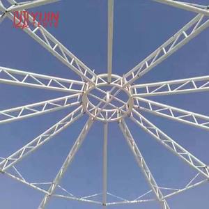 โครงสร้างหลังคาสนามกีฬาแบบผ้า PVDF PTFE ETFE  โครงสร้างกันสาดแบบเมมเบรน  โครงสร้างร่มกันแดดแบบเมมเบรน - Product Image 5