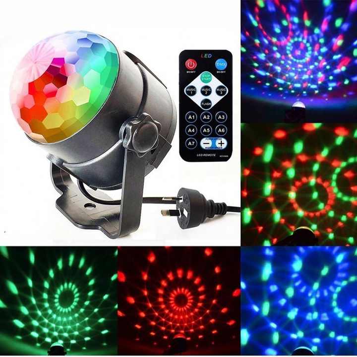 RGB Disco Party Light Ball - Sound Activated, Bluetooth Speaker, Multi-Mode LED Strobe Lamp 8 thumbnail image
