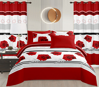 Großhandel Bedrucktes Luxus 8-teiliges Bettwäsche-Set aus Baumwolle Drap De Lit En Coton En Gros