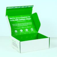 Boîtes d'expédition pliables en papier kraft ondulé recyclé, personnalisées avec logo, pour petites entreprises