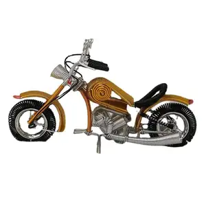 Neues Motorradmodell Aluminiumdraht-Dekorationen für Zuhause Souvenir-Kinderspielzeug 2024 Metallhandwerk