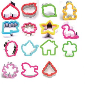 4 ensembles/paquets de moules multi-formes en acier inoxydable 304 de qualité alimentaire pour toasts/légumes/biscuits/gâteaux/sandwichs - Product Image 3