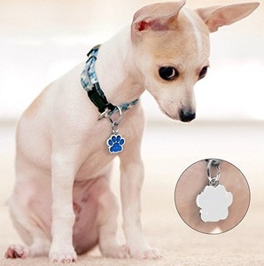1 buah liontin kalung cetakan kaki kucing anjing pesona gantung Enamel perhiasan DIY untuk wanita membuat kerah rantai ponsel hadiah gantungan kunci - Product Image 2
