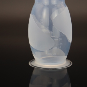 Échantillon chaud sans carbone tire-lait manuel sans BPA Base de luxe pratique en silicone portable collecteur de lait motif d'impression - Product Image 5