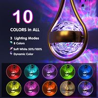 Projecteur d'étoiles galaxie LED ZHILAI Mini à brancher, veilleuse RGB avec capteur, pour chambre d'enfant, détection crépusculaire, décoration de chambre
