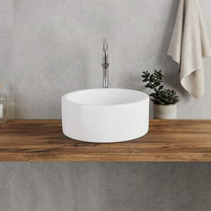Évier de table en céramique de qualité exportée de petite taille à surface solide pour salles de bain d'Inde - Product Image 5