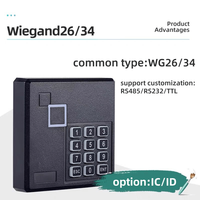 Pembaca Kartu RFID Tahan Air IP68 Grosir dengan Output Wiegand 26 34 RS232 RS485 TTL untuk Integrasi Sistem Kontrol Akses Luar Ruangan