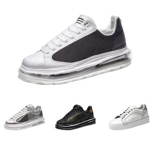 Chaussures pour hommes en cuir PU confortables à semelle souple, style streetwear, plateforme épaisse, avec logo personnalisé d'usine, marque originale - Product Image 1