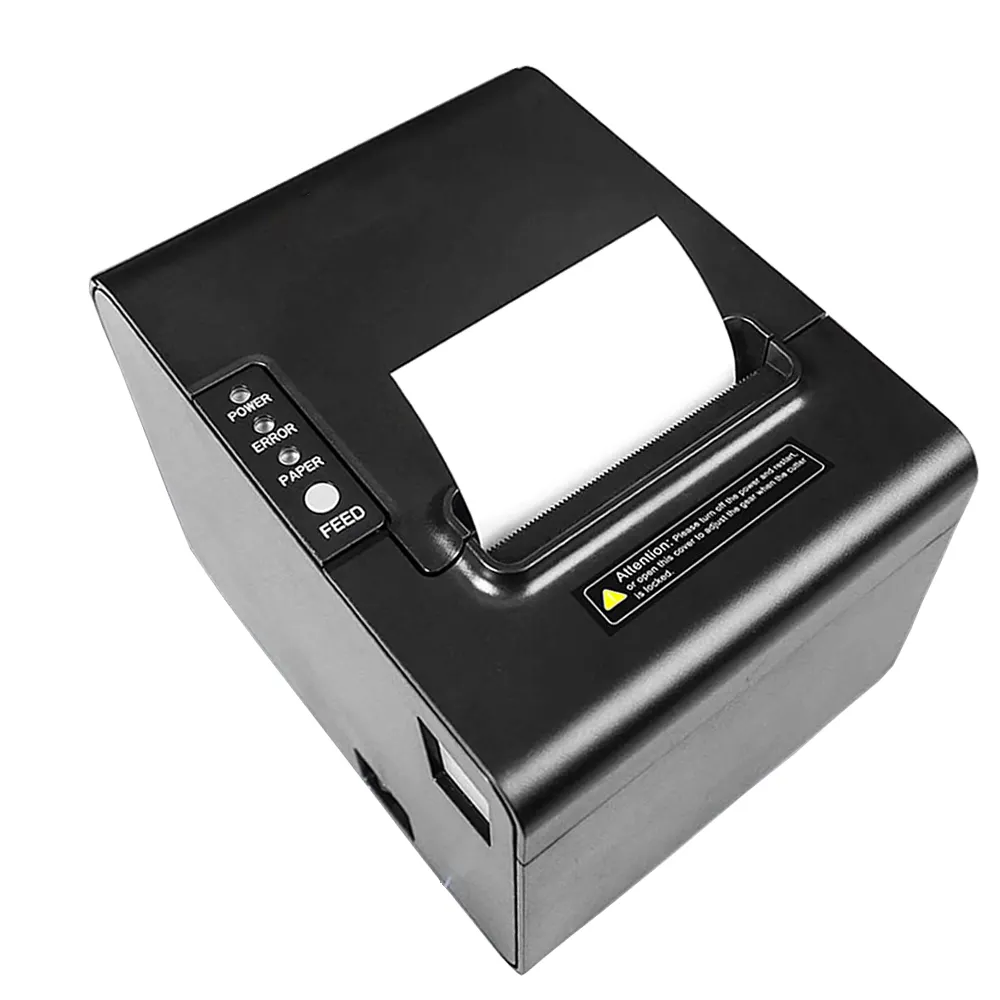WD-TX80U Pos Printer 3 Inch Auto Cutter Desktop Thermische Printer 80Mm Ontvangst Printer