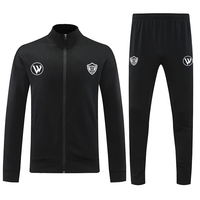 Nueva Temporada, Chaqueta de Fútbol Transpirable 100% Poliéster al por Mayor, Ropa Deportiva con Cierre de Cremallera y Estampado por Transferencia Térmica para Hombre