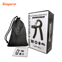 Kit Fortalecedor de Agarre Supro 5 en 1, Ejercitador de Dedos Ajustable y Anillo de Agarre para Entrenamiento y Recuperación Muscular