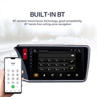 Reproductor de DVD para Auto Jiawell con Android, GPS, Audio, Video, Radio Android, Música FM, Carplay, Wifi, BT, Navegación para Honda City 2014-2019