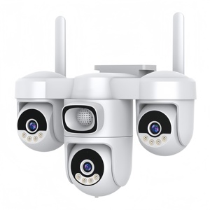 กล้องวงจรปิดพลังงานแสงอาทิตย์แบบ PTZ 360 องศา พร้อมระบบจัดเก็บข้อมูลบนคลาวด์ กล้อง 3 เลนส์ ระบบรักษาความปลอดภัยภายนอกอาคาร กล้อง PTZ พลังงานแสงอาทิตย์ - Product Image 3