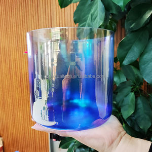 Cuencos Cantores Transparentes Q're, Instrumentos de Sanación con Sonido de Cristal, Juego de Cuencos Cantores de Cristal de Cuarzo de Color Cósmico Claro - Product Image 5