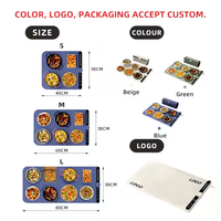 Planche chauffante pliante multifonctionnelle en silicone Tapis chauffant pour aliments chauds Napperon ménager pour la salle à manger