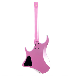 Guitarra Eléctrica sin Cabeza OEM con Pastilla HH, 6 Cuerdas, Cuerpo de Caoba Maciza, Mástil de Arce - Product Image 2