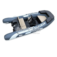 Kayak de pêche de luxe CE, 12 pieds, bateau à coque en aluminium en Hypalon/PVC, RIB gonflable, 3,6 m