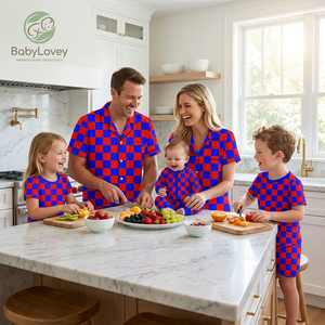 Babylovey Livraison Rapide Pyjamas Personnalisés OEM en Viscose de Bambou pour la Famille – Style Maman et Moi de Qualité Supérieure - Product Image 4