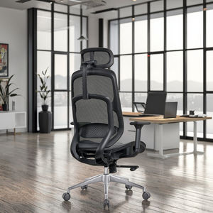 Mobiliário Comercial Ajustável Mesh Lift <span class=keywords><strong>Chair</strong></span> Ergonômico High Back 3D Tecido Modern Style <span class=keywords><strong>Office</strong></span> <span class=keywords><strong>Chair</strong></span> - Product Image 3