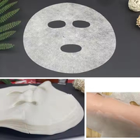 Masque facial en papier coréen doux et absorbant 100 % coton biologique 40 GSM de qualité supérieure de Super Factory pour les soins naturels de la peau