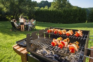 Parrilla de barbacoa al aire libre, estufa de acampada de carbón, parrilla de fuego para campamento, chef - Product Image 4
