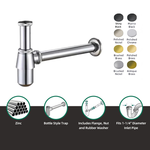 <span class=keywords><strong>Siphon</strong></span> de lavabo rond en <span class=keywords><strong>chrome</strong></span>, vente chaude, directement de l'usine, <span class=keywords><strong>siphon</strong></span> en zinc - Product Image 3