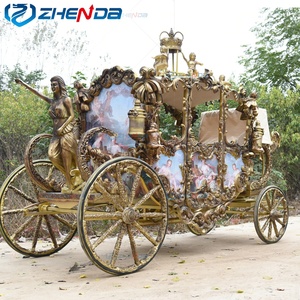 Calèche royale classique historique, calèche à chevaux, remorque de calèche, buggy électrique de luxe, calèche royale à vendre - Product Image 4
