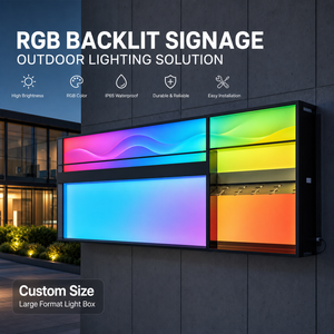 PMMA Custom RGB Backlight Panel 1200mm * 2400mm for Product Showcase <b>Lighting</b> and Gallery Wall Art Display Illumination - Product Image 6
