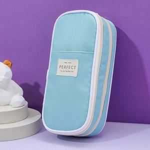 Boys and Girls <b>Canvas</b> Fabric Stationery Pencil Case Pen <b>Box</b> Pouch Organizing Desktop & Drawer for Living Room Use - Product Image 5