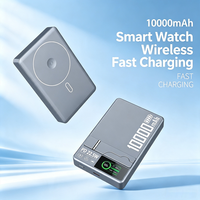Mini Power Bank Magnétique Sans Fil Ultra Mince Portable 22,5W à Charge Rapide avec Écran TFT et Support Intégré