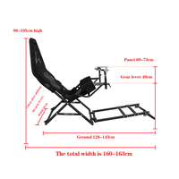 Nouveau jeu Sim Racing Rig jeu de voiture simulateur de conduite support de volant pliable pour les petits espaces de vie